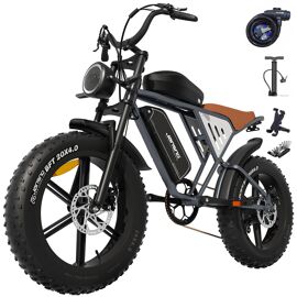 Vélo Électrique Jansno X70g 20 Pouces - 48v 34ah - Moteur 1000w - Vitesse Maximale 48km/H - Autonomie 120 Km - Vtt Tout-Terrain - Noir