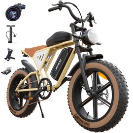 Vélo Électrique Jansno X70 - 20 Pouces - 48v 34ah - Moteur 1000w - Vitesse Maximale 48km/H - Autonomie 120 Km - Vtt Tout-Terrain - Jaune