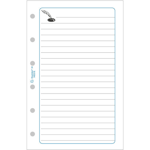 Exacompta Recharge Accessoire Exatime 14 Notes 32 Feuillets 126x81 Mm