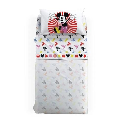 Completo Lenzuola Piazza E Mezza Mickey Fantasy Caleffi