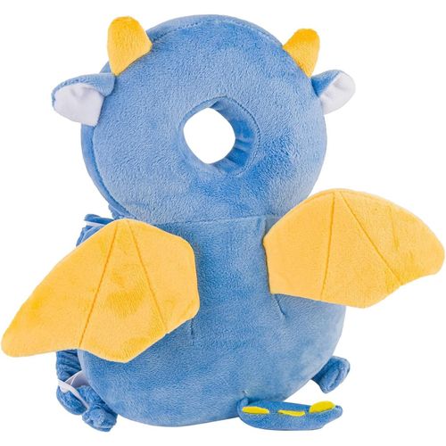 KALANKA-Coussin de Protection de Tête de Bébé,Coussin de sac à dos Réglable et Respirant pour Tout-petits,Convient Aux Enfants qui Apprennent à Ramper et à Marcher Avec Genouillères (Dragonneau Volan