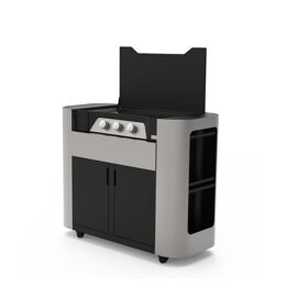 Le Marquier - Plancha gaz 7200w plaque fonte émaillée 75x40cm PCXG375D