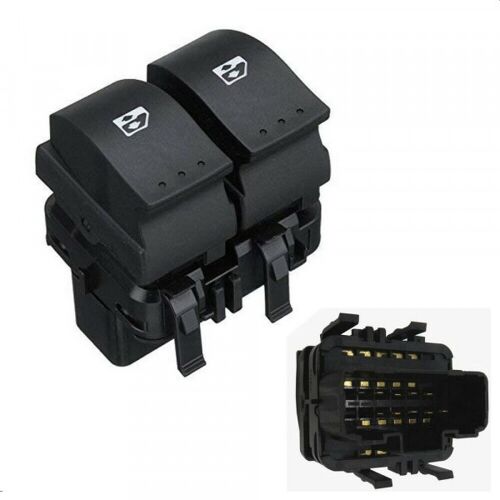 Interrupteur De Lève Vitres Electriques Avants Cosse Noire - Renault Clio 1.5 Dci 82 09/1998-05/2005