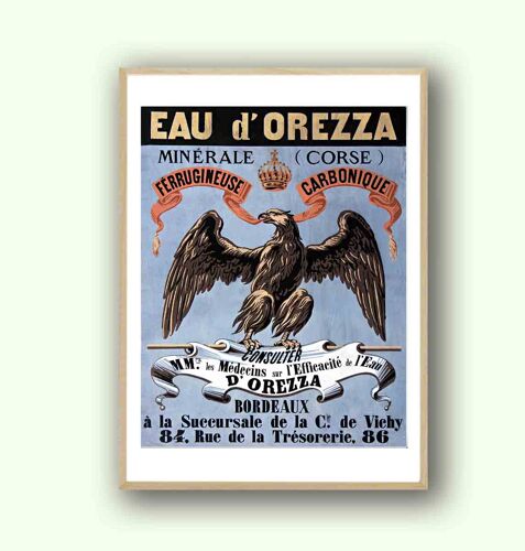 Affiche Eau Orezza Corse