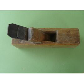 Ancien Rabot à bois Menuisier/Ebeniste XIXe/XXe *2 Lames acier .Corps chêne ?