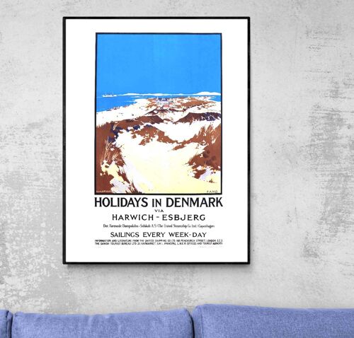 Affiche Danemark Holidays