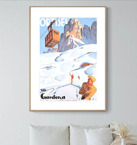 Affiche Suisse Ortisei Val Gardena