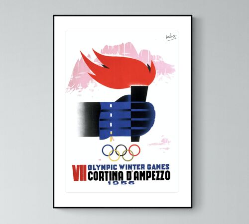 Affiche Italie Cortina D'ampezzo