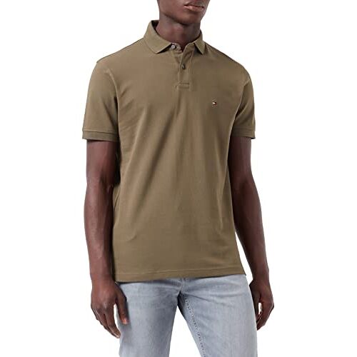 Polo Droit En Piqué De Coton Tommy Hilfiger - Kaki - S