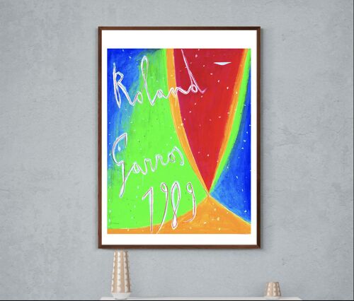 Affiche Roland Garros Tennis 1989