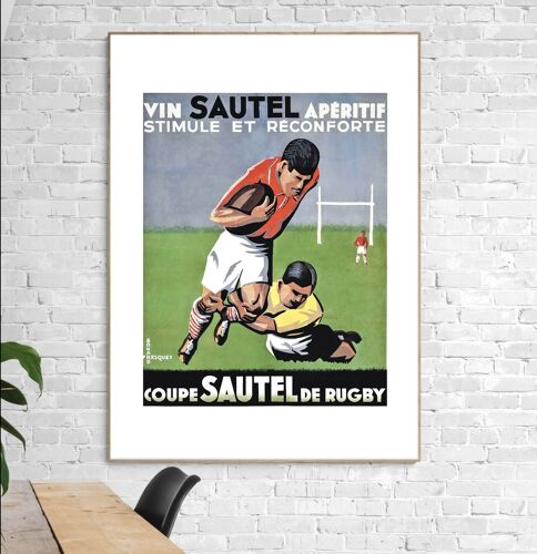 Affiche Rugby Sautel
