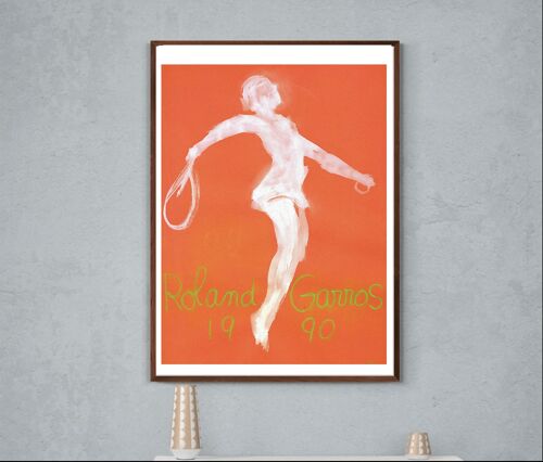 Affiche Roland Garros Tennis 1990