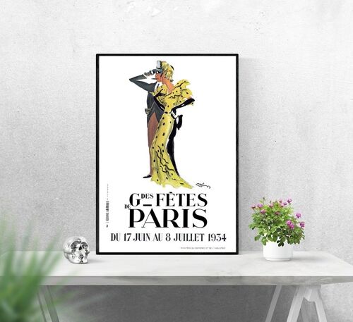 Affiche Grandes Fêtes Paris 1934