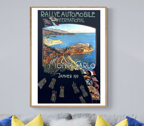 Affiche Rallye Montecarlo 1911