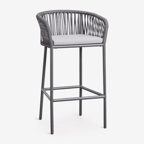Tabouret De Jardin Haut Arhiza Gris Graphite ¿75 Cm