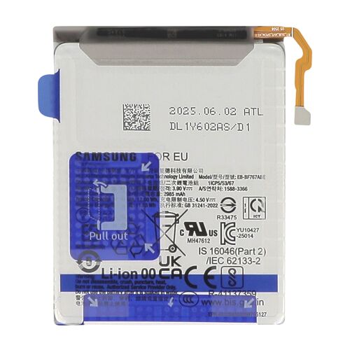Batterie Secondaire Pour Galaxy Z Flip 7 Capacité 3075mah Modèle Eb-Bf767abe Samsung Gris