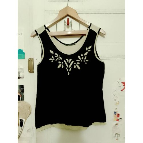 Débardeur Noir/Vert 40 L La Mode Est A Vous.