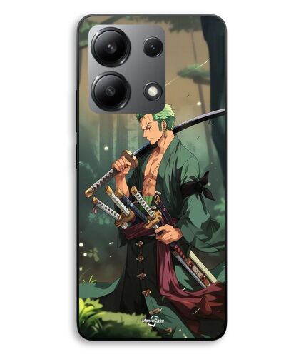 Coque Pour Xiaomi Redmi Note 13 4G One piece Zoro épées manga anime Maniacase