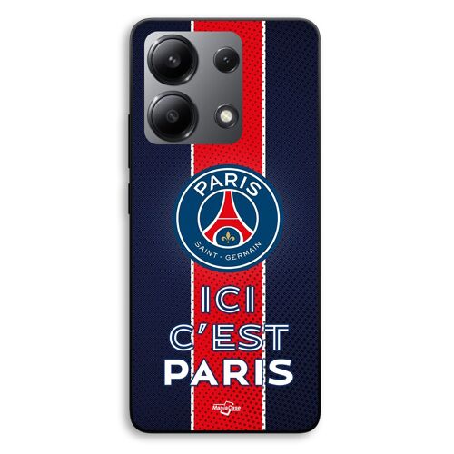 Coque Pour Xiaomi Redmi Note 13 4G PSG logo ici c'est Paris Maniacase