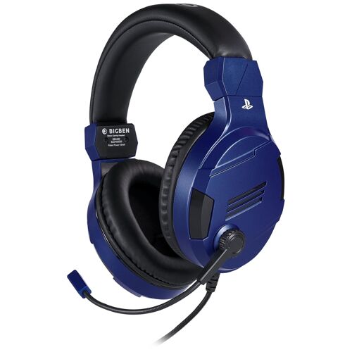 Bigben Interactive PS4OFHEADSETV3G Casque Avec fil Arceau Gaming Bleu
