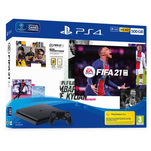 Sony PlayStation 4 500 Go + FIFA 21 + Points FUT + 14 Jours PS Plus