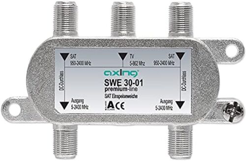 SWE 30-01 Coupleur d'antennes satellite et terreste / TNT pour Twin LNB, 2 sorties