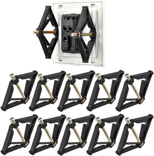 Lot de 10 tiges de Support de Cassette de Type 86 Accessoires d'électricien Support de boîte de Prise Murale Outil de réparation