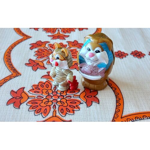 Kinder Surprise Monobloc Série Egyptochats Toutanchaton Variante Bâton Rouge