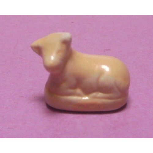 Fève Mouton Couché - Marron Clair/Crème