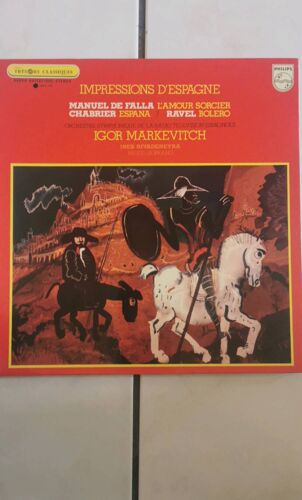 33 Tours Igor Markevitch Inès Rivadeneyra Mezzo-Soprano Impressions D'Espagne