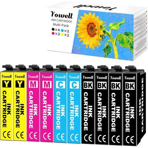 KALANKA-4 x Noir, 2 x Cyan, 2 x Magenta, 2 x Jaune,10x 604XL Cartouche d'imprimante Compatibles avec Cartouche 604XL pour Expression Home XP-3200 XP-3205 XP-4200 XP-4205 XP-2200 XP-2205