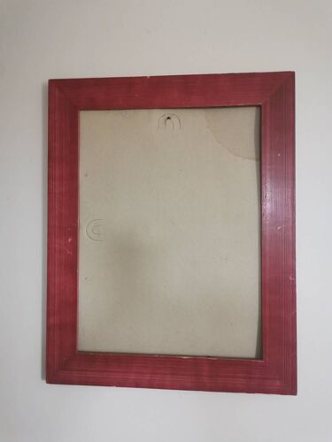 Tableau cadre encadrement rouge 40x30cm