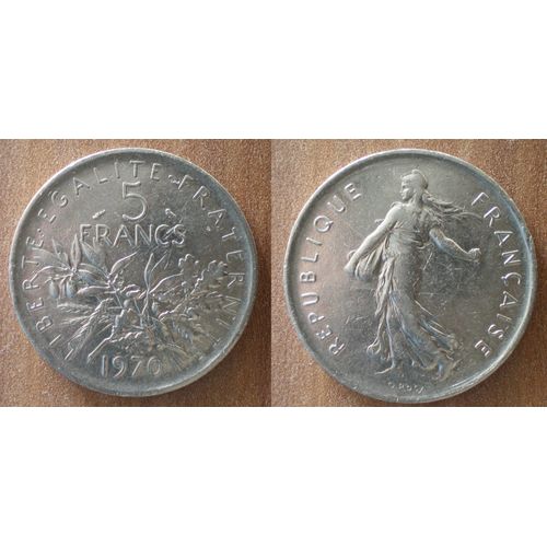 France 5 Francs 1970 Piece Semeuse Franc