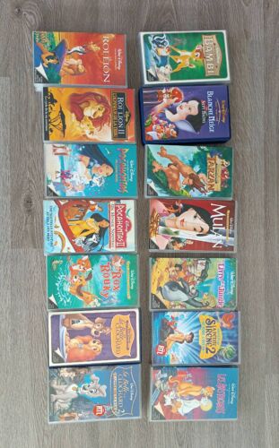 Lot Cassettes Vhs Disney