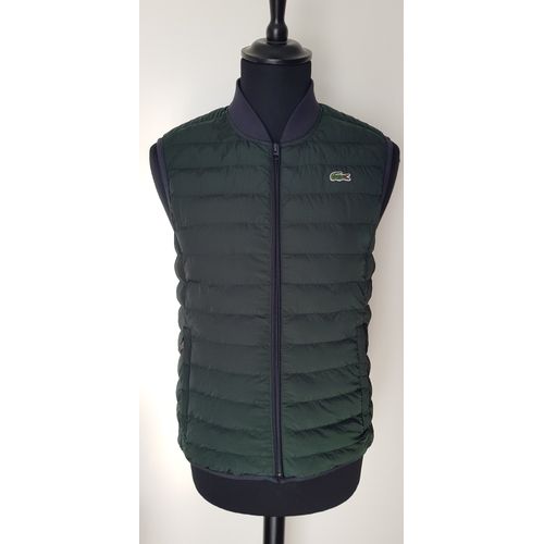 Doudoune Sans Manches Verte Lacoste
