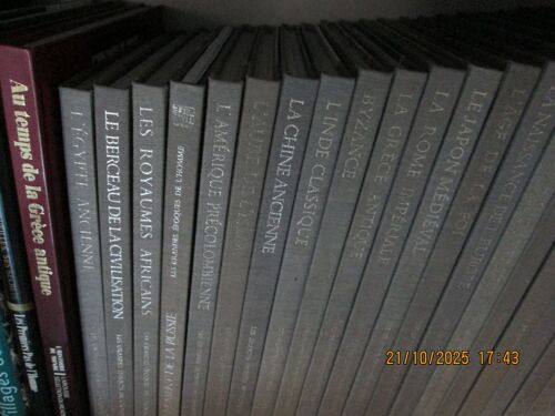 Collection" Time Life "21 Volumes " Les Grandes Étapes De L'Homme , L'Histoire Des Civilisations Mondiales+ Fascicule : Ce Que L'Homme A Édifié - Édition De Luxe 1965/1969
