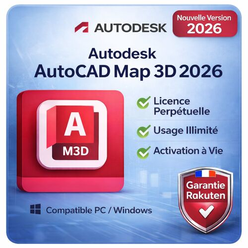 Autocad Map 3d 2026 - Licence Perpétuelle - Activation Avie