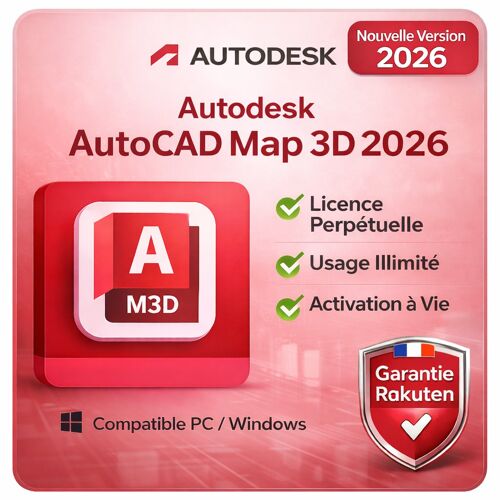 Autocad Map 3d 2026 - Licence Perpétuelle - Activation Avie