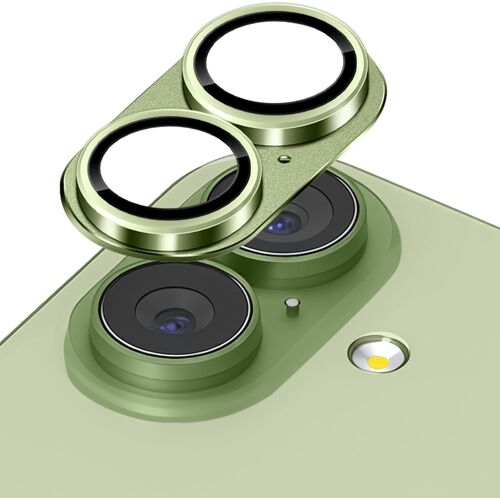 KALANKA-Caméra Arrière Protecteur Compatible avec iPhone 17, Métal Verre Trempé Caméra Protecteur D'écran, Alliage Aluminium Film pour iPhone 17, Vert