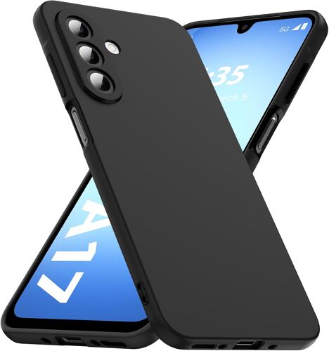 Coque Pour Samsung Galaxy A17 4G/5G, Coque De Protection Souple En Tpu Mat(Pas De Verre Trempé), Antidérapante Et Résistante Aux Taches - Noir