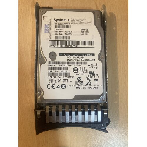 DISQUE DUR IBM SYSTEM X HUC109030CSS600 300 GB