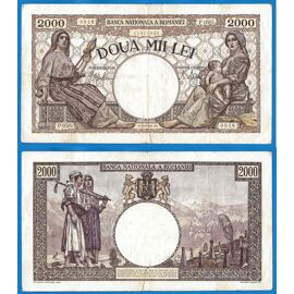 Roumanie 2000 Lei 1941 Serie P Billet Europe Centrale