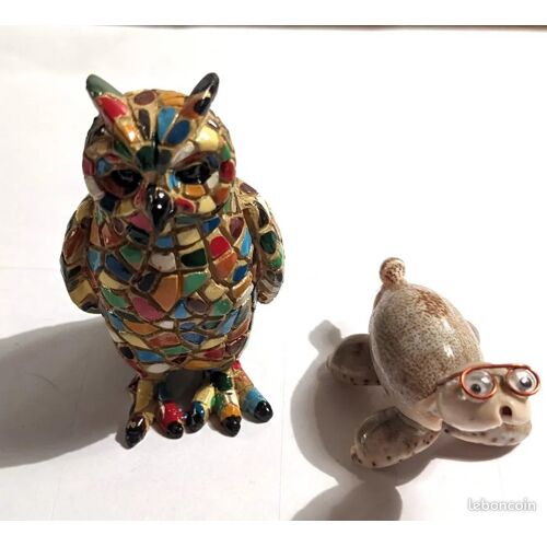 Figurine Hibou En Mosaïque