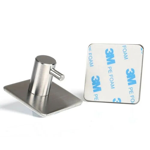 Lot De 4 Crochets Adhésif Autocollant En Acier Inox Pour Serviettes Torchons Manteau Peignoir