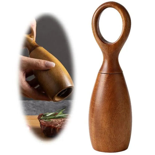 Moulin À Poivre - Bois - Manuel - Noyau En Céramique - Réglable - Design Contemporain