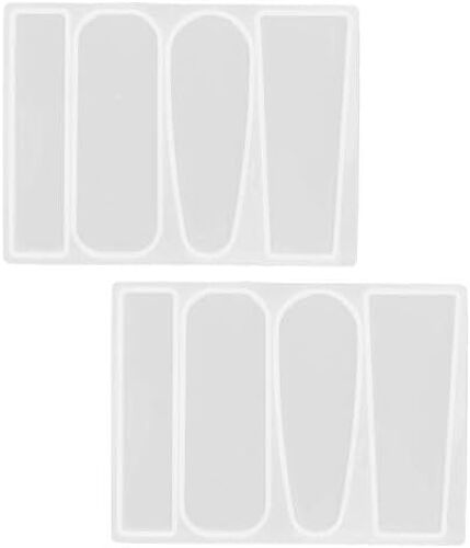 2 Pcs Barrette Moule, Silicone Diy Cheveux Bâton Faire Moulage Moule Ensemble Kit Moulage Moule Ensemble Kit Pour Époxy Résine Épingle À Cheveux[Modèle C] Kits De Bijoux 