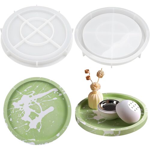 Kalanka-Moule En Silicone Rond 20,5 Cm - Avec Rainures - Pour Fruits, Thé, Bijoux, Assiettes