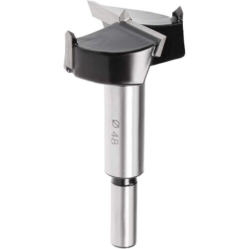Mèche Forstner Bois Pour Défonceuse Forets 48mm Tungstène Carbure Bois Ouvre-tarière Travail Bois Charnière Trou Forage Alésage Mèche Coupeur Noir Argenté