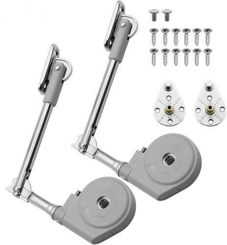 Lot de 2 charnières à fermeture douce pour coffre à jouets - Ouverture à 105°