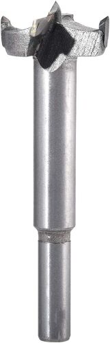 26mm Forstner Foret Foret, Menuiserie Aléseuse, Scie-cloche, Ouvreur de trous en bois, Embout en carbure Coupe de queue ronde pour charnière, Contreplaqué, Outil CNC